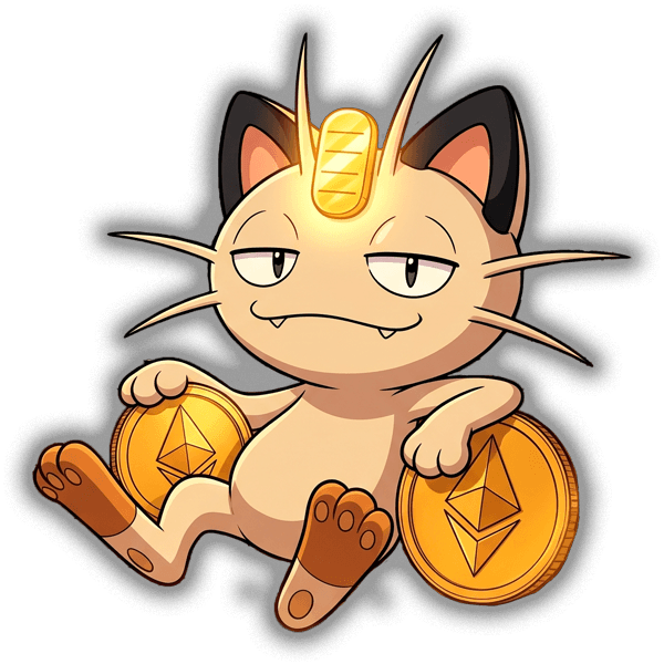 Meowth with coins